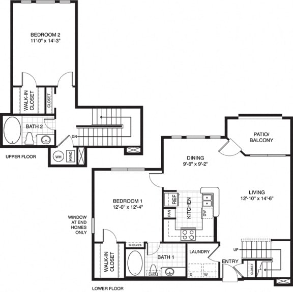 Floor Plans of Ovaltine Court in Villa Park, IL